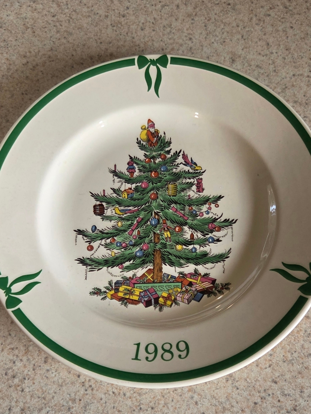 Spode Christmas Tree Limited Edition Collector's Plate 1989 50th Anniversary